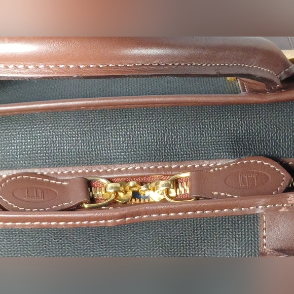 Dunhill Duffle Dark Chocolate Boston Brown Canvas Weekend/Travel - Picture 8 of 13